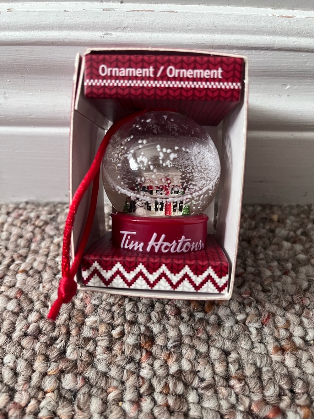 Tim Hortons Snowglobe Ornament 2015